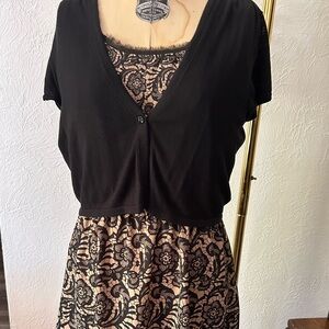 Rodarte for Target dress with White House-Black Market shrug